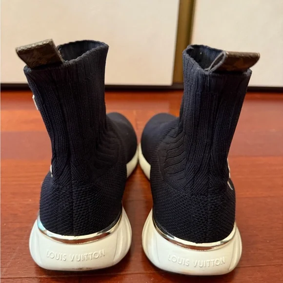 Louis Vuitton Black and Blue Sneakers - Picture 3 of 7